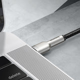 BASEUS KABEL CAFULE METAL PD USB-C - USB-C 1,0 M CZARNY 100W