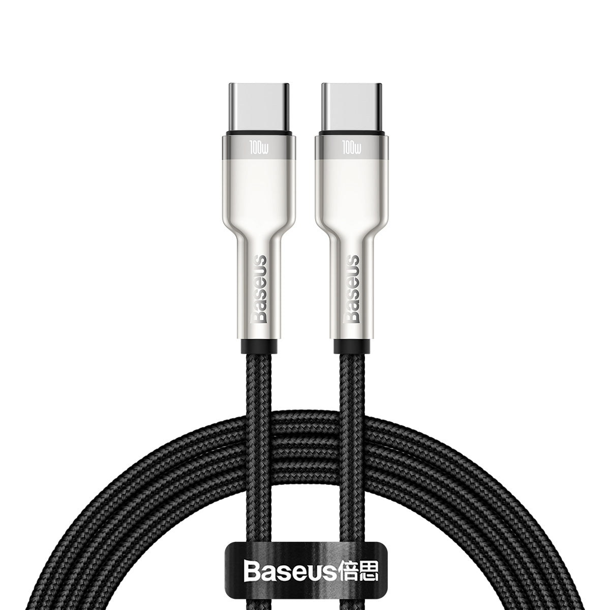 BASEUS KABEL CAFULE METAL PD USB-C - USB-C 1,0 M CZARNY 100W