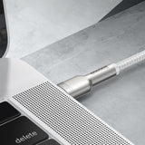BASEUS KABEL CAFULE METAL PD USB-C - USB-C 1,0 M BIAŁY 100W
