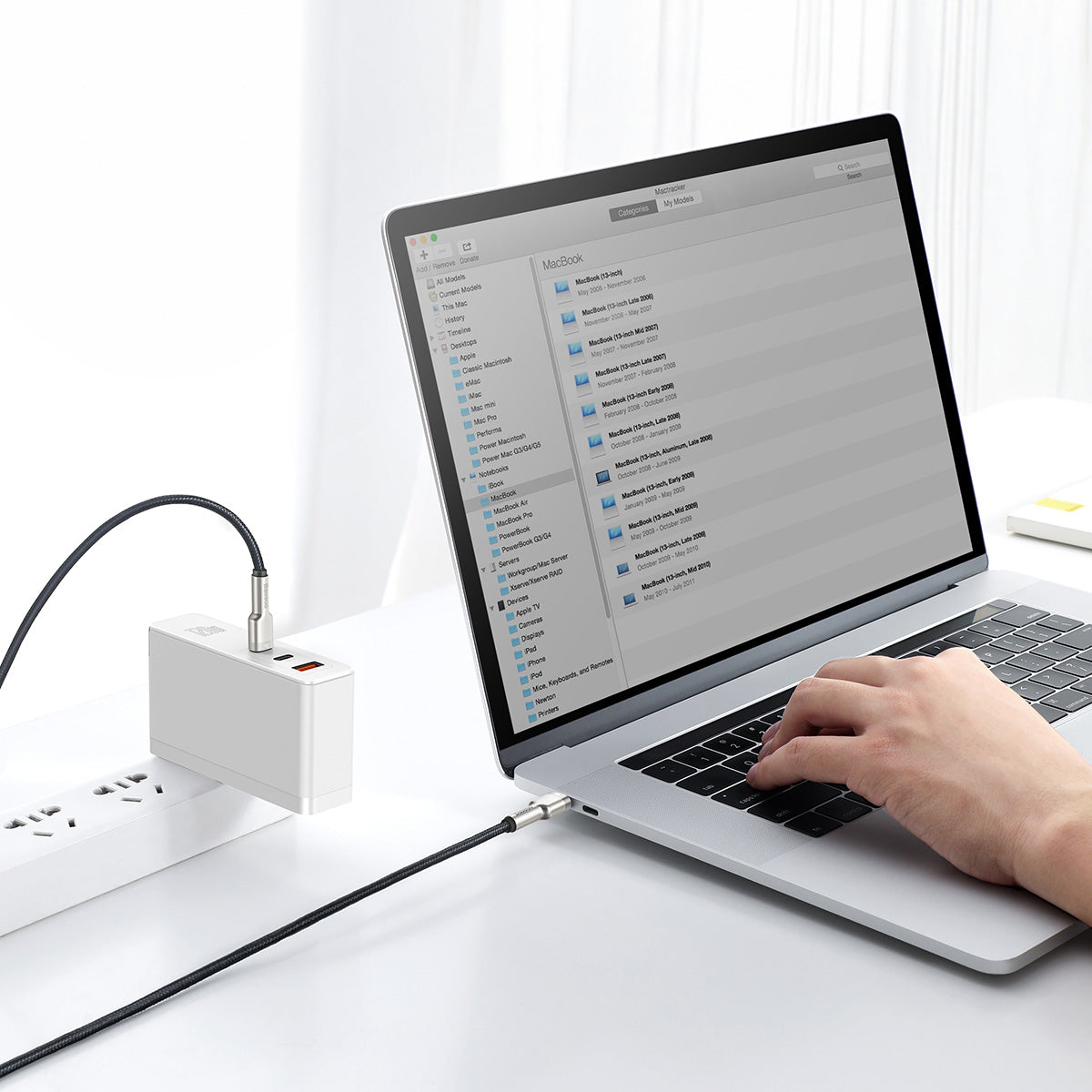 BASEUS KABEL CAFULE METAL PD USB-C - USB-C 2,0 M CZARNY 100W
