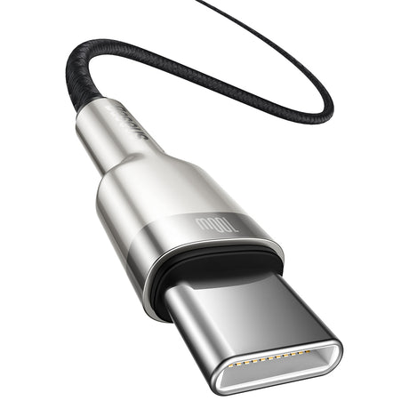 BASEUS KABEL CAFULE METAL PD USB-C - USB-C 2,0 M CZARNY 100W