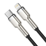 BASEUS KABEL CAFULE METAL PD USB-C - LIGHTNING 1,0 M CZARNY 20W
