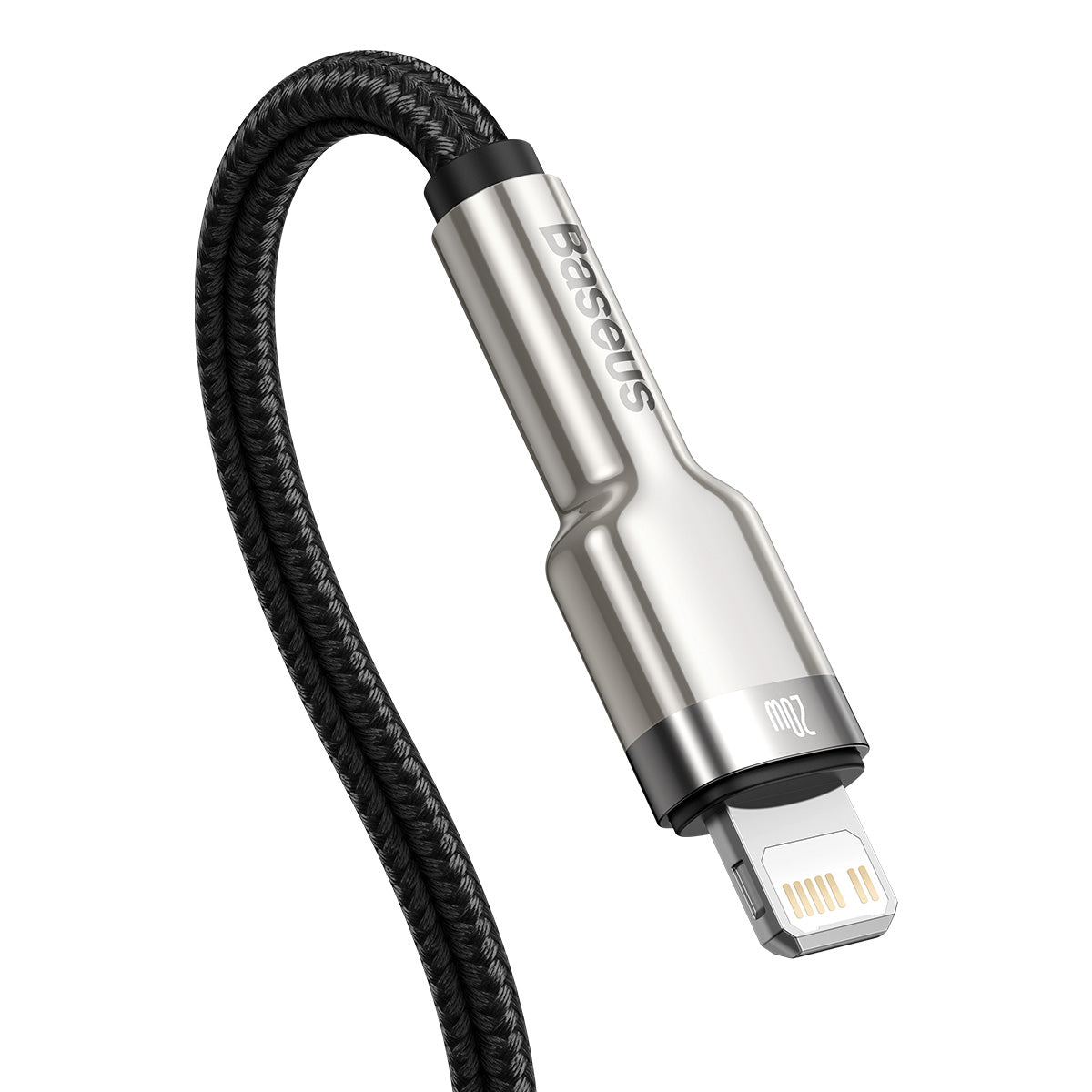 BASEUS KABEL CAFULE METAL PD USB-C - LIGHTNING 1,0 M CZARNY 20W