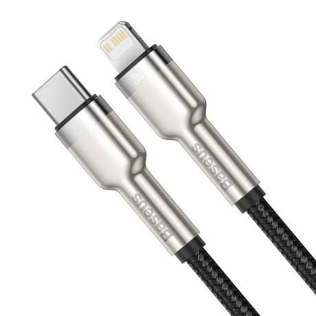 BASEUS KABEL CAFULE METAL PD USB-C - LIGHTNING 2,0 M CZARNY 20W
