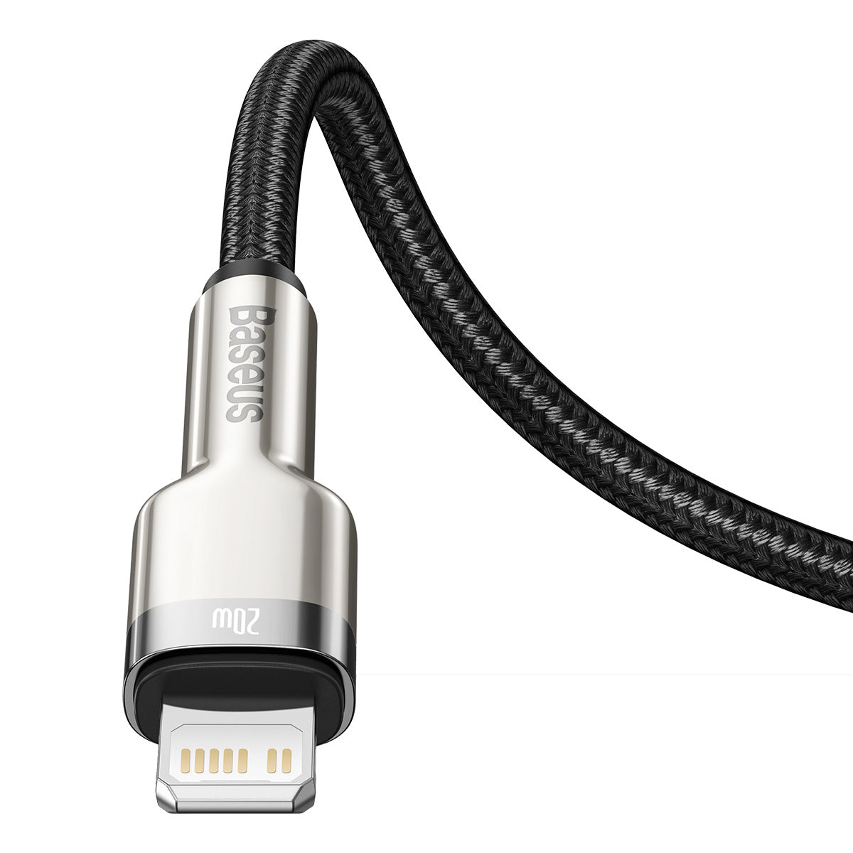 BASEUS KABEL CAFULE METAL PD USB-C - LIGHTNING 2,0 M CZARNY 20W