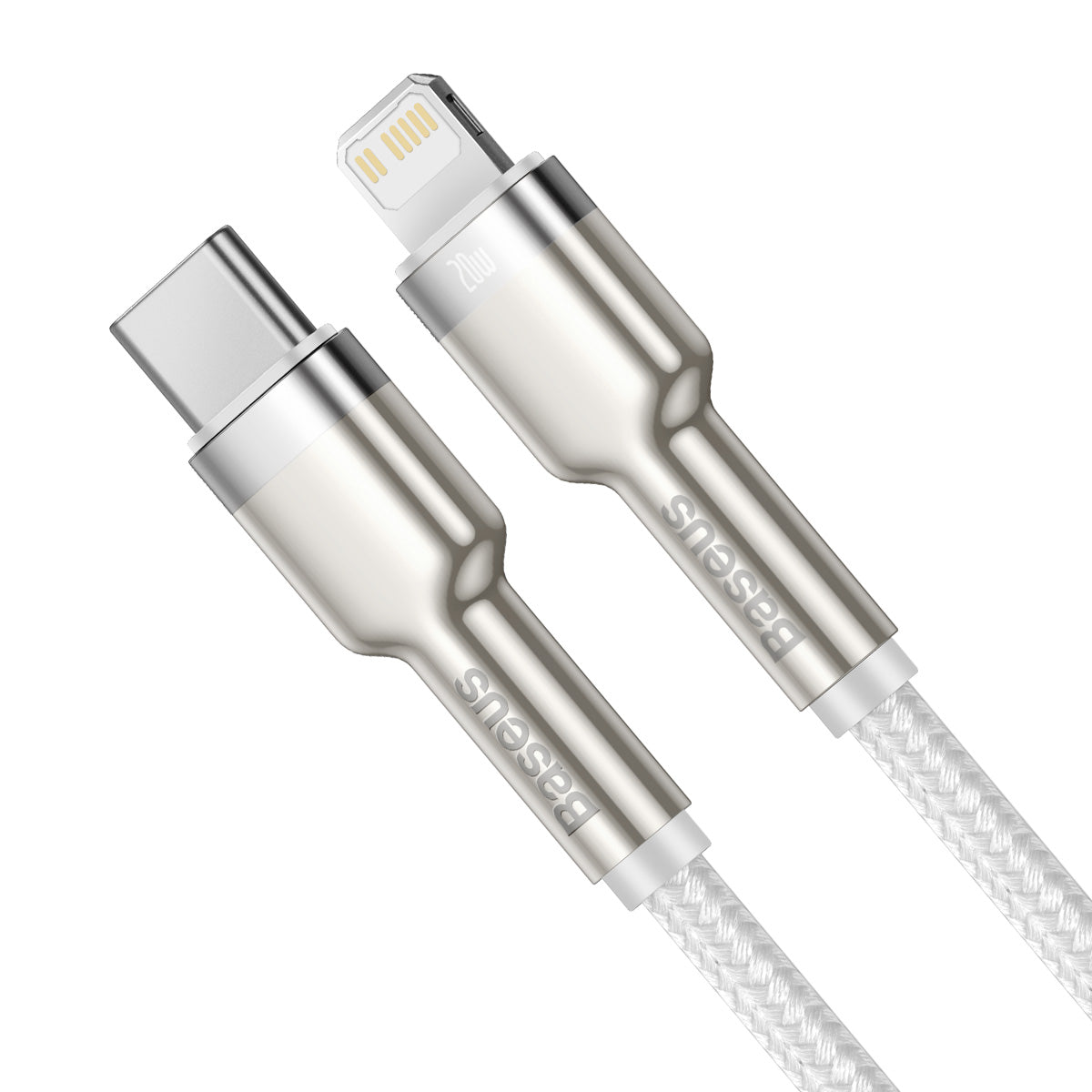 BASEUS KABEL CAFULE METAL PD USB-C - LIGHTNING 2,0 M BIAŁY 20W