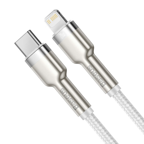 BASEUS KABEL CAFULE METAL PD USB-C - LIGHTNING 2,0 M BIAŁY 20W