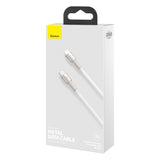 BASEUS KABEL CAFULE METAL PD USB-C - LIGHTNING 2,0 M BIAŁY 20W