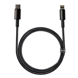 BASEUS KABEL TUNGSTEN PD USB-C - LIGHTNING 1,0 M CZARNY 20W