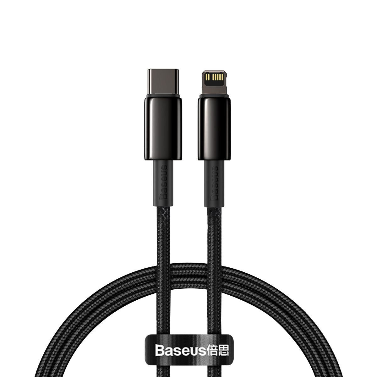 BASEUS KABEL TUNGSTEN PD USB-C - LIGHTNING 1,0 M CZARNY 20W