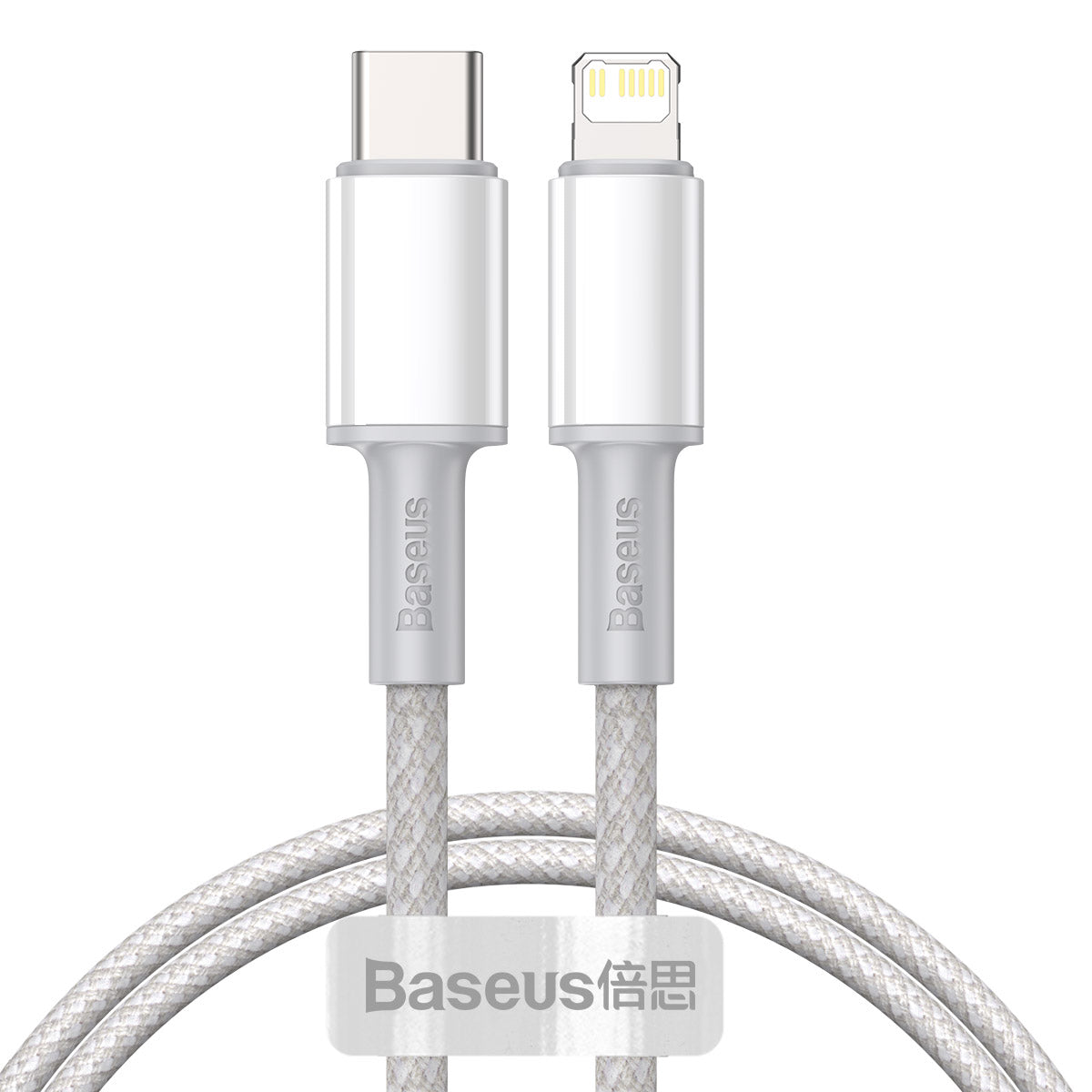 BASEUS KABEL HIGH DENSITY PD USB-C - LIGHTNING 1,0 M BIAŁY 20W