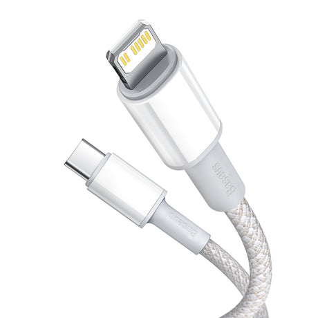BASEUS KABEL HIGH DENSITY PD USB-C - LIGHTNING 1,0 M BIAŁY 20W