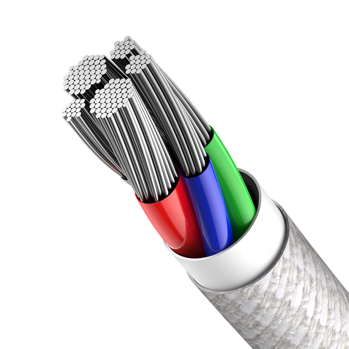 BASEUS KABEL HIGH DENSITY PD USB-C - LIGHTNING 1,0 M BIAŁY 20W