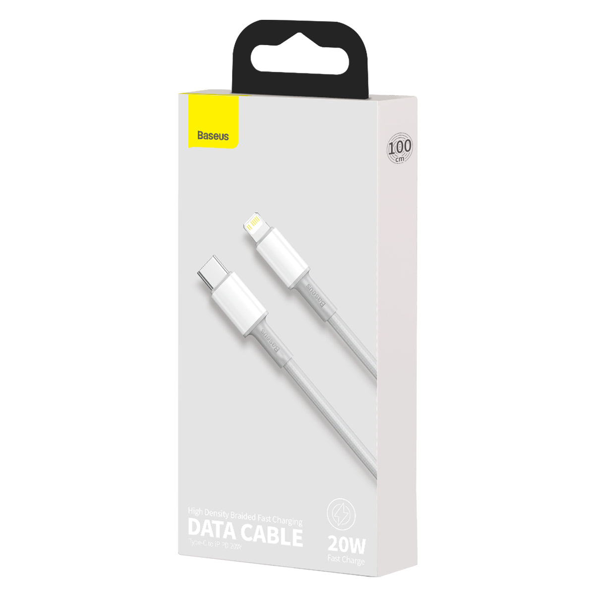 BASEUS KABEL HIGH DENSITY PD USB-C - LIGHTNING 1,0 M BIAŁY 20W