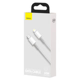 BASEUS KABEL HIGH DENSITY PD USB-C - LIGHTNING 2,0 M BIAŁY 20W