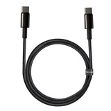BASEUS KABEL TUNGSTEN PD USB-C - USB-C 1,0 M CZARNY 100W