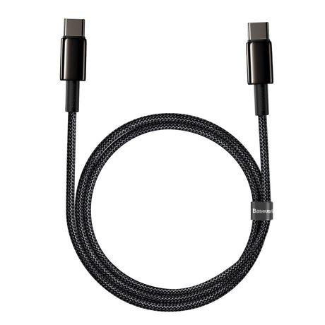 BASEUS KABEL TUNGSTEN PD USB-C - USB-C 1,0 M CZARNY 100W