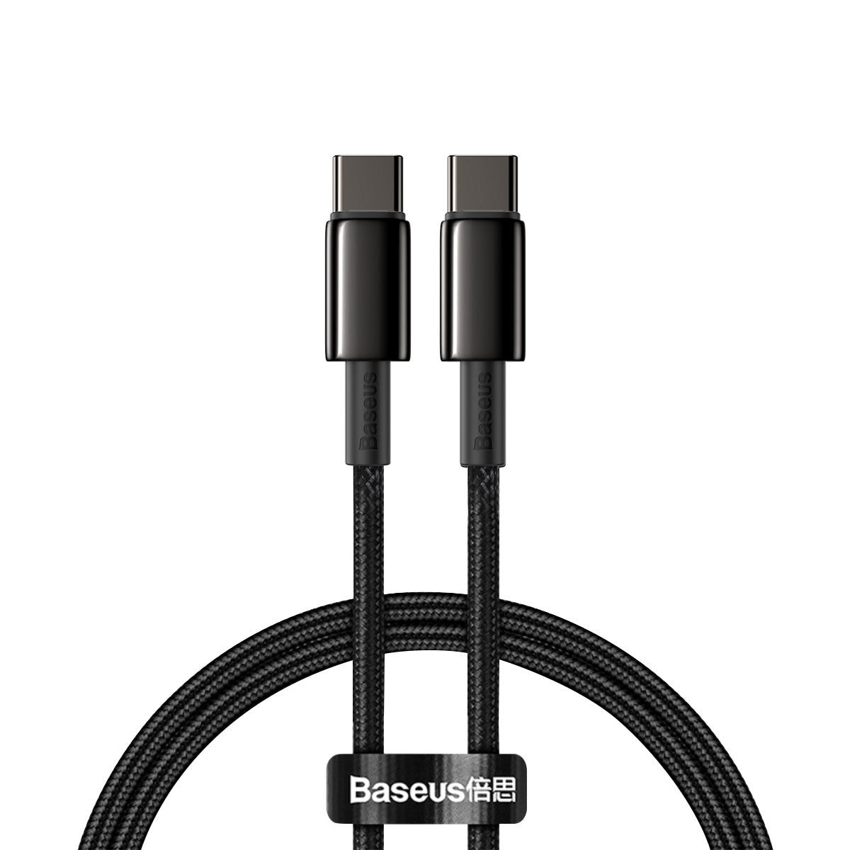 BASEUS KABEL TUNGSTEN PD USB-C - USB-C 1,0 M CZARNY 100W