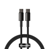BASEUS KABEL TUNGSTEN PD USB-C - USB-C 1,0 M CZARNY 100W