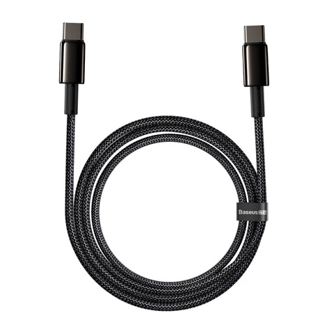 BASEUS KABEL TUNGSTEN PD USB-C - USB-C 2,0 M CZARNY 100W