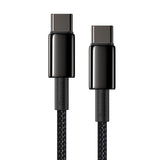 BASEUS KABEL TUNGSTEN PD USB-C - USB-C 2,0 M CZARNY 100W