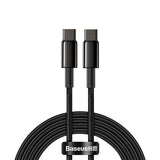 BASEUS KABEL TUNGSTEN PD USB-C - USB-C 2,0 M CZARNY 100W