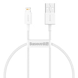 BASEUS KABEL SUPERIOR USB - LIGHTNING 0,25 M 2,4A BIAŁY