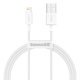 BASEUS KABEL SUPERIOR USB - LIGHTNING 1,0 M 2,4A BIAŁY