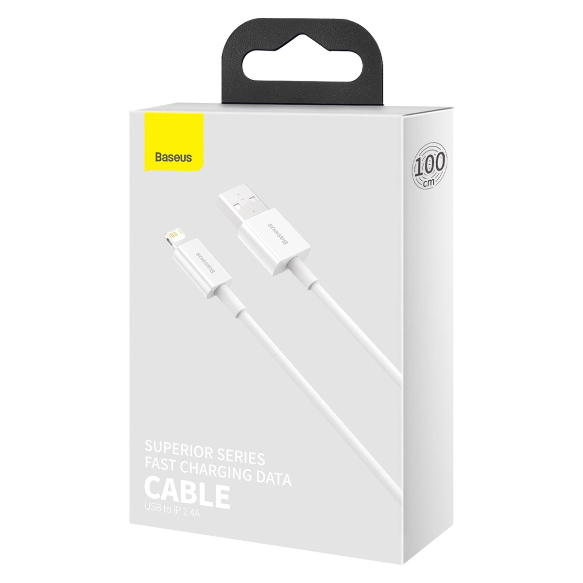 BASEUS KABEL SUPERIOR USB - LIGHTNING 1,0 M 2,4A BIAŁY