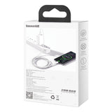 BASEUS KABEL SUPERIOR USB - USB-C 1,0 M BIAŁY 66W