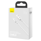BASEUS KABEL SUPERIOR USB - USB-C 1,0 M BIAŁY 66W