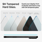 SZKŁO HARTOWANE PRYWATYZUJĄCE SPIGEN GLAS.TR ”EZ FIT” 2-PACK IPHONE 15 / 16 PRIVACY