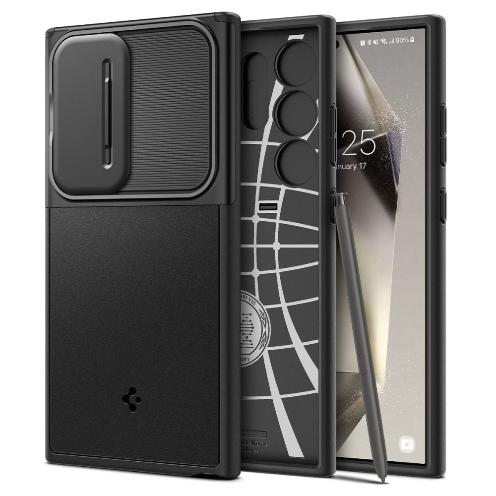 ETUI SPIGEN OPTIK ARMOR SAMSUNG GALAXY S24 ULTRA BLACK CZARNE