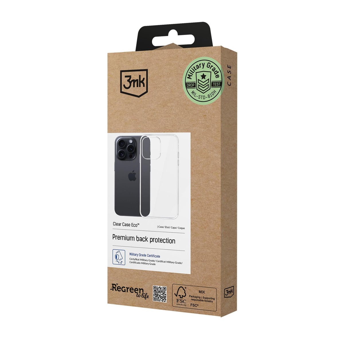 ETUI APPLE IPHONE 16 PRO - 3MK CLEAR CASE ECO
