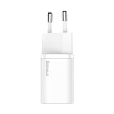 BASEUS ŁADOWARKA SIECIOWA SUPER SI PD 20W 1X USB-C BIAŁA