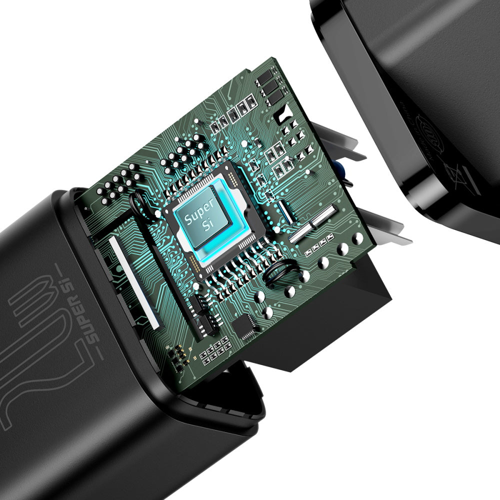BASEUS ŁADOWARKA SIECIOWA SUPER SI PD 20W 1X USB-C CZARNA