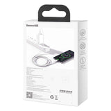 BASEUS KABEL SUPERIOR USB - USB-C 2,0 M BIAŁY 66W