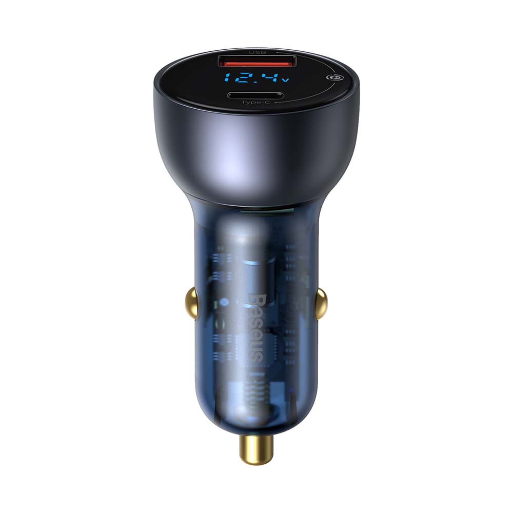 BASEUS ŁADOWARKA SAMOCHODOWA PARTICULAR PD 65W 1X USB 1X USB-C SZARA