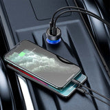 BASEUS ŁADOWARKA SAMOCHODOWA PARTICULAR PD 65W 1X USB 1X USB-C SZARA