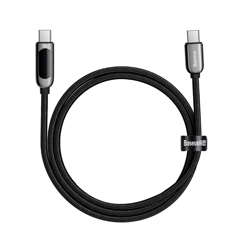 BASEUS KABEL DISPLAY PD USB-C - USB-C 1,0 M CZARNY 100W