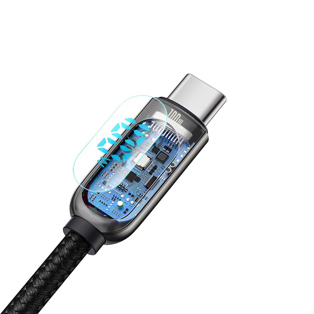BASEUS KABEL DISPLAY PD USB-C - USB-C 1,0 M CZARNY 100W