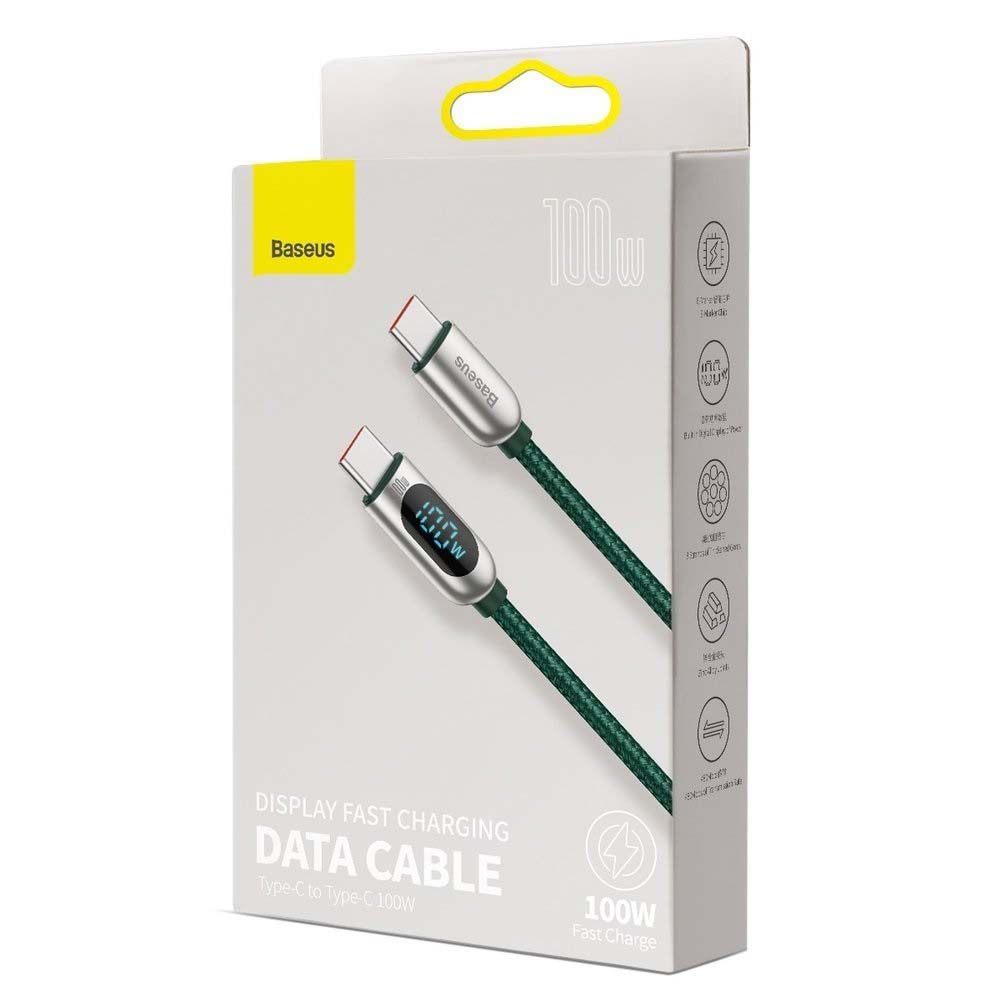 BASEUS KABEL DISPLAY PD USB-C - USB-C 1,0 M CZARNY 100W