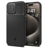 ETUI SPIGEN OPTIK ARMOR MAG MAGSAFE IPHONE 15 PRO MAX CZARNE