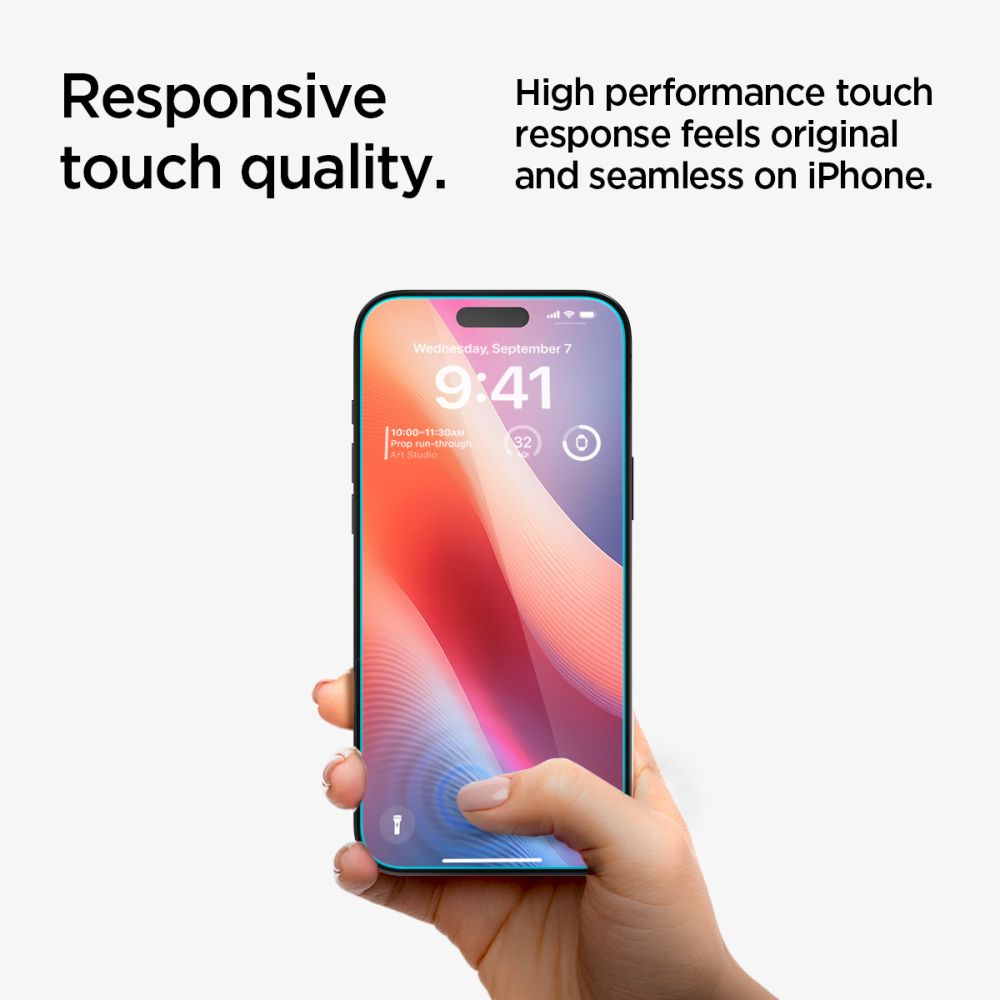 SZKŁO HARTOWANE PRYWATYZUJĄCE SPIGEN GLAS.TR ”EZ FIT” 2-PACK IPHONE 15 / 16 PRIVACY