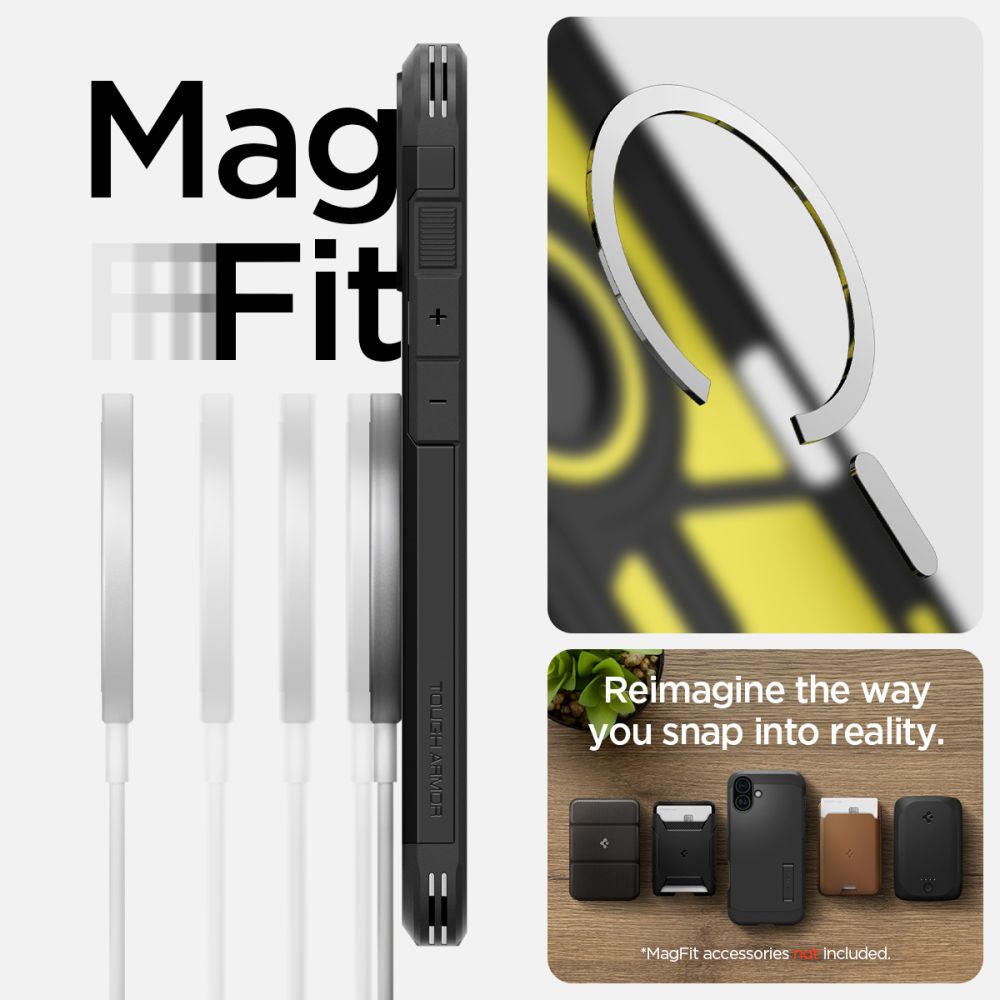 ETUI SPIGEN TOUGH ARMOR MAG MAGSAFE IPHONE 16 CZARNE