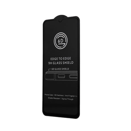 SZKŁO HARTOWANE 6D DO IPHONE 13 / 13 PRO 6,1'' / 14 / 16E 6,1'' CZARNA RAMKA