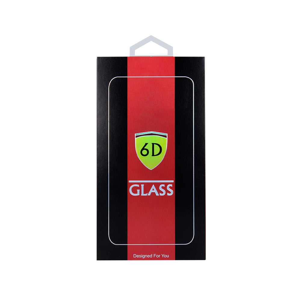 SZKŁO HARTOWANE 6D DO IPHONE 13 / 13 PRO 6,1'' / 14 / 16E 6,1'' CZARNA RAMKA