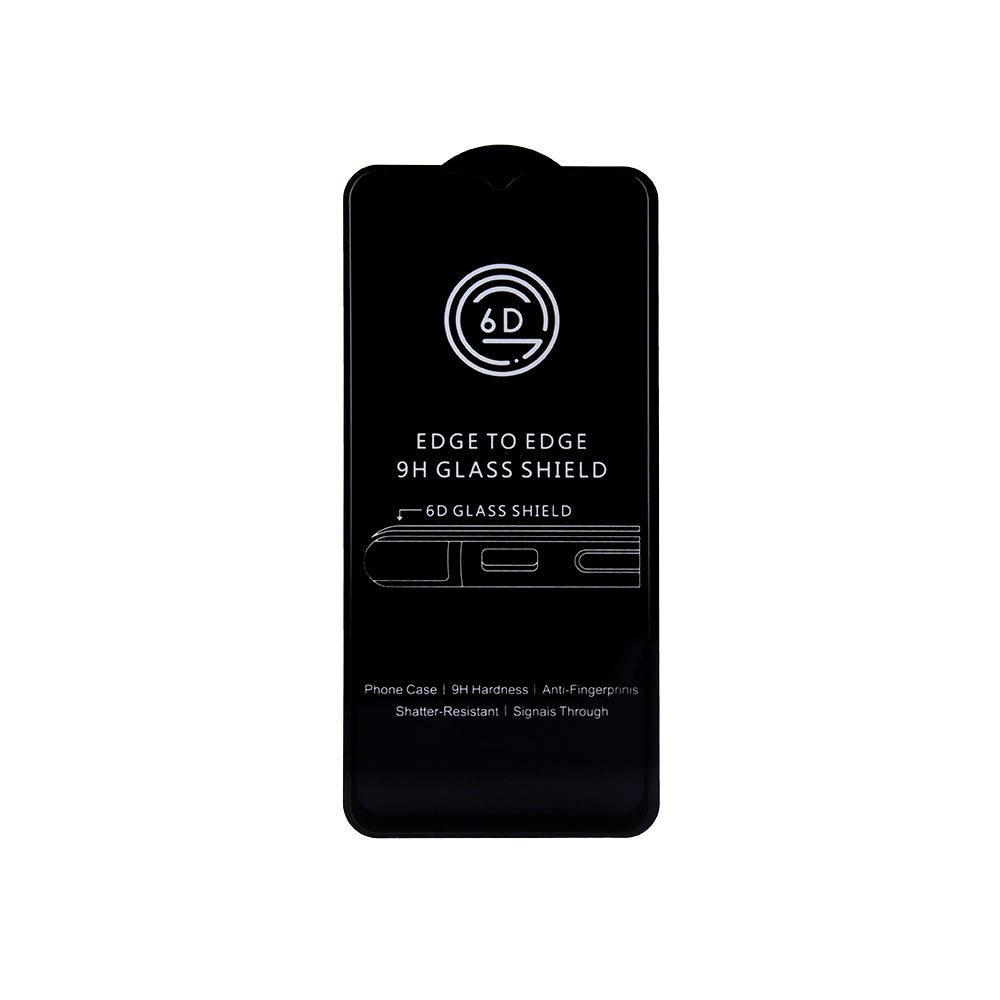 SZKŁO HARTOWANE 6D DO IPHONE 13 / 13 PRO 6,1'' / 14 / 16E 6,1'' CZARNA RAMKA