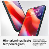 SZKŁO HARTOWANE SPIGEN GLAS.TR ”EZ FIT” 2-PACK IPHONE 15 / 16 CLEAR