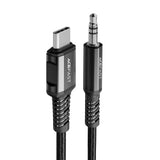 KABEL USB-C DO MINI JACK 3,5MM ACEFAST C1-08 1.2M CZARNY ACEFAST